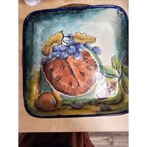 Mayolica Santa Rosa Guanajuato Mexico Pottery Fruit Watermelon ART